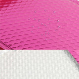 10pc Rose Pink Bubble Bags 15*13cm Metallic Padded Mailers
