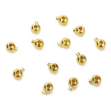 10pcs 3mm Round Copper Crimp Beads for Jewelry Making