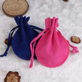 10pcs Velvet Gift Bags Wedding Jewelry Packaging Drawstring Jewelry Bag