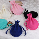 10pcs Velvet Gift Bags Wedding Jewelry Packaging Drawstring Jewelry Bag