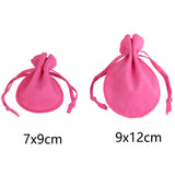 10pcs Velvet Gift Bags Wedding Jewelry Packaging Drawstring Jewelry Bag