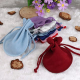 10pcs Velvet Gift Bags Wedding Jewelry Packaging Drawstring Jewelry Bag