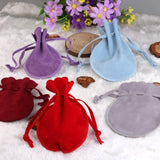10pcs Velvet Gift Bags Wedding Jewelry Packaging Drawstring Jewelry Bag