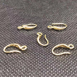 10pcs S925 Sterling Silver Earring Hooks 14.5x7mm Leverback French Wire