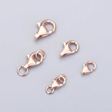 10pcs S925 Sterling Silver Water Drop Lobster Buckle DIY Jewelry Accessories