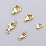 10pcs S925 Sterling Silver Water Drop Lobster Buckle DIY Jewelry Accessories