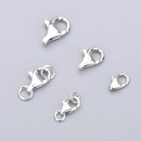 10pcs S925 Sterling Silver Water Drop Lobster Buckle DIY Jewelry Accessories