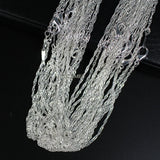 10pcs Silver Plated Water Wave Necklace Chains for Women 16" 18" 20" 24"