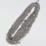 10pcs Silver Plated 2mm Water Wave Necklace Chains Women 16" 18" 20" 24"