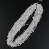 10pcs Silver Plated 2mm Water Wave Necklace Chains Women 16" 18" 20" 24"
