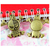 10pcs Skull Charms Pendant Antique Bronze Pirate Skull Pendants Jewelry Diy