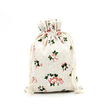 10pcs Small Cotton Bags 10x14cm Drawstring Gift Bag Wedding Party Favor Pouches