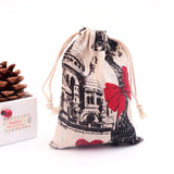 10pcs Small Cotton Bags 9x12cm Drawstring Gift Bag Pouches Wedding Party Favor