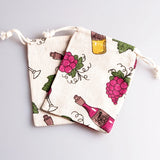 10pcs Small Cotton Bags 9x12cm Drawstring Gift Bag Pouches Wedding Party Favor