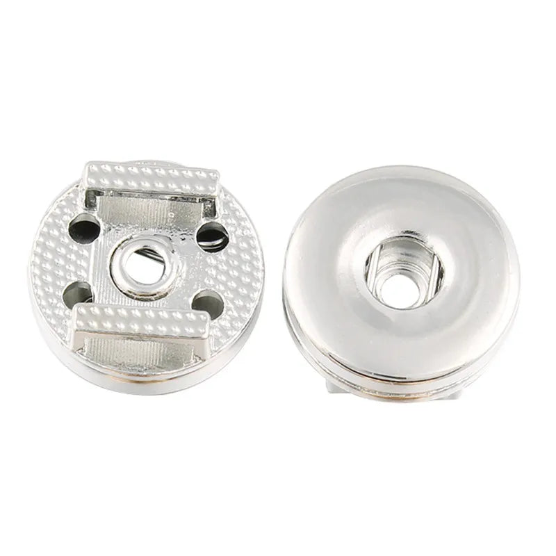 10pcs Snap Jewelry Findings Silver 18mm Snap Buttons DIY Accessories