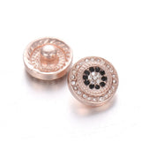 10pcs Metal Flower Cross Christmas Snaps 12mm DIY Snap Button Jewelry