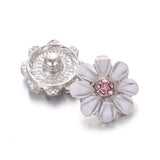 10pcs Metal Flower Cross Christmas Snaps 12mm DIY Snap Button Jewelry