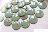 10pcs Macaron Circular Diamond Platinum Disc Lozenge Earring DIY Accessories