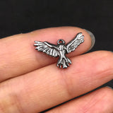 10pcs Stainless Steel 3D Eagle Charms DIY Necklace Pendant Jewelry Making