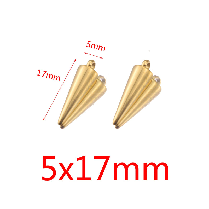 10pcs Stainless Steel Geometric Earrings Charms DIY Jewelry Making