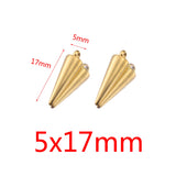 10pcs Stainless Steel Geometric Earrings Charms DIY Jewelry Making