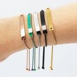 10pcs Stainless Steel Bracelet 5 colors for Jewelry Making