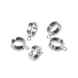 10pcs Stainless Steel Clip Earrings Hiphop Rock Style DIY Jewelry Parts