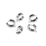 10pcs Stainless Steel Clip Earrings Hiphop Rock Style DIY Jewelry Parts