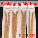 10pcs Stainless Steel Flat Cable Chain DIY Link Chains Pendant Necklaces