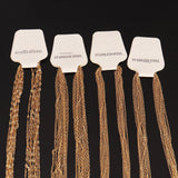 10pcs Stainless Steel Flat Cable Chain DIY Link Chains Pendant Necklaces