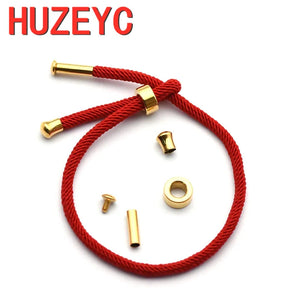 10pcs Stainless Steel End Beads Milan Rope Bracelet Clasp DIY Accessories