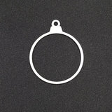 10pcs Stainless Steel Hollow Charms for DIY Jewelry Making