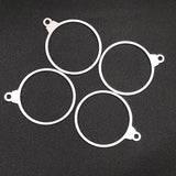 10pcs Stainless Steel Hollow Charms for DIY Jewelry Making