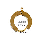10pcs Stainless Steel Huggie Earring Hooks Round Ear Post