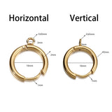 Stainless Steel Huggie Earring Hooks with Loop for DIY Jewelry Components