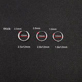10pcs Stainless Steel Hoop Earrings 2.5mm 2.0mm Thick Men Women Colorful Circle