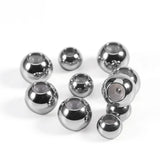 10pcs Stainless Steel Silicone Anti-slip Ball Bead Spacer Loose Beads