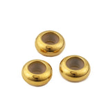 10pcs Spacer Beads Stopper with Silicone Rubber for Slider Bracelet