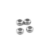 10pcs Spacer Beads Stopper with Silicone Rubber for Slider Bracelet