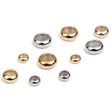 10pcs Spacer Beads Stopper with Silicone Rubber for Slider Bracelet