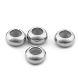 10pcs Spacer Beads Stopper with Silicone Rubber for Slider Bracelet