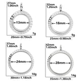 10pcs Stainless Steel DIY Memory Locket Pendant for Necklace