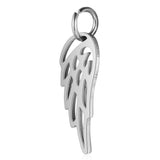 10pcs Stainless Steel Wing Pendant for Jewelry Making DIY Accessories