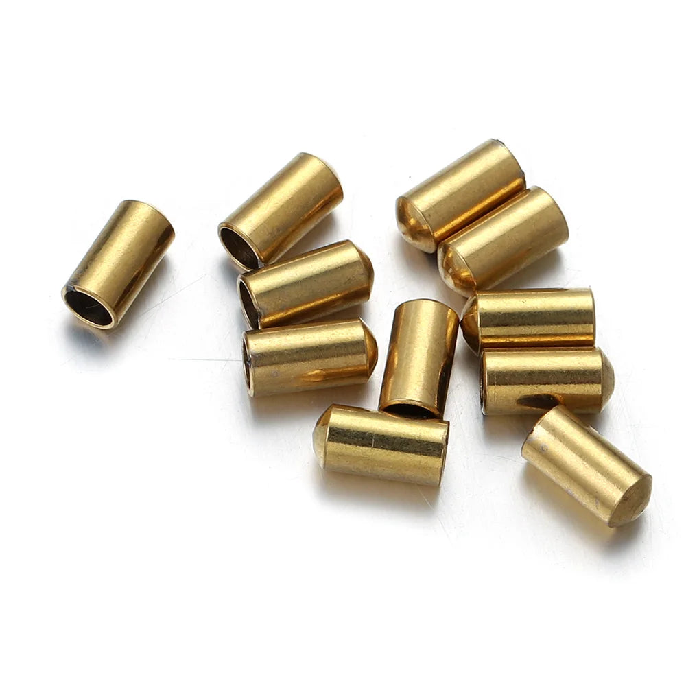 10pcs Stainless Steel Cord Clasp Tips for Jewelry Making