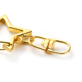 10pcs Star Pentagram Key Chain DIY Accessories