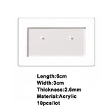 10pcs Stud Earrings Display Clear Acrylic Jewelry Board DIY Store Storage