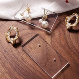 10pcs Stud Earrings Display Clear Acrylic Jewelry Board DIY Store Storage