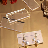 10pcs Acrylic Stud Earrings Display Clear Jewelry Board DIY Accessories Store