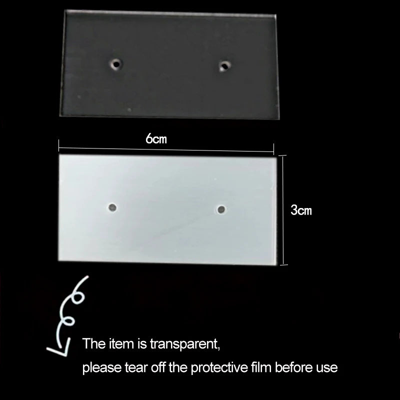10pcs Acrylic Stud Earrings Display Clear Jewelry Board DIY Accessories Store