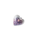 10pcs Acrylic Flower Rhinestone Heart Earring Charms